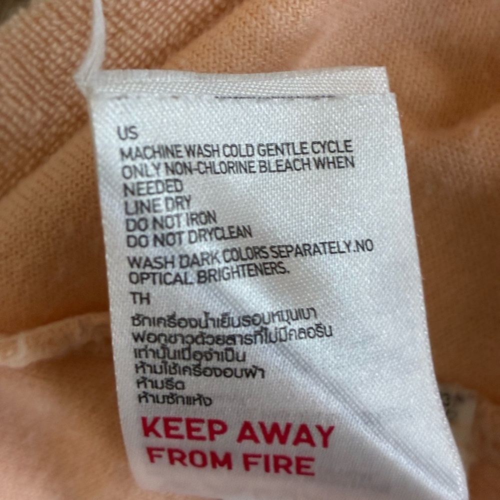 Uniqlo Light Peach Terry Cloth Midi Dress - Picture 6 of 6